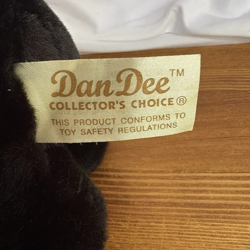 Dan Dee Black Cat Halloween Plush Witch Hat Orange Purple Collector's Choice Toy